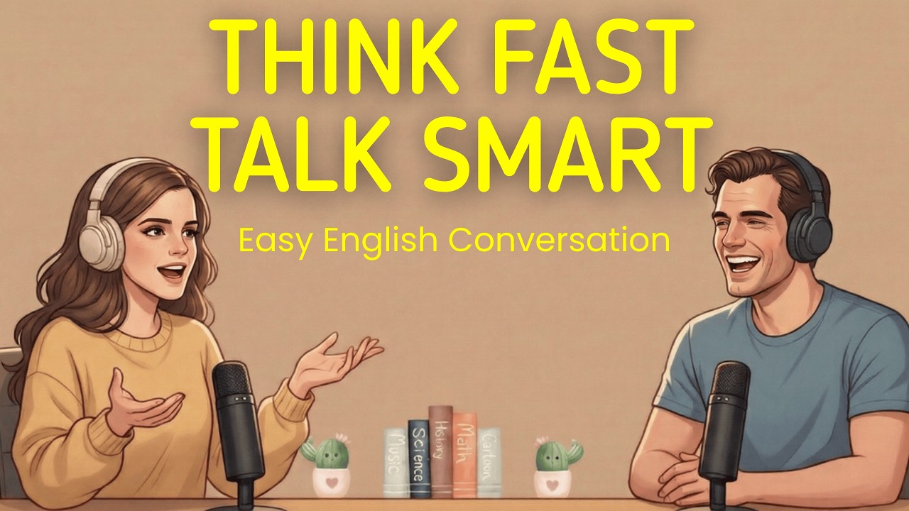 How to Think Fast & Talk Smart | English Podcast for Easy English Conversation