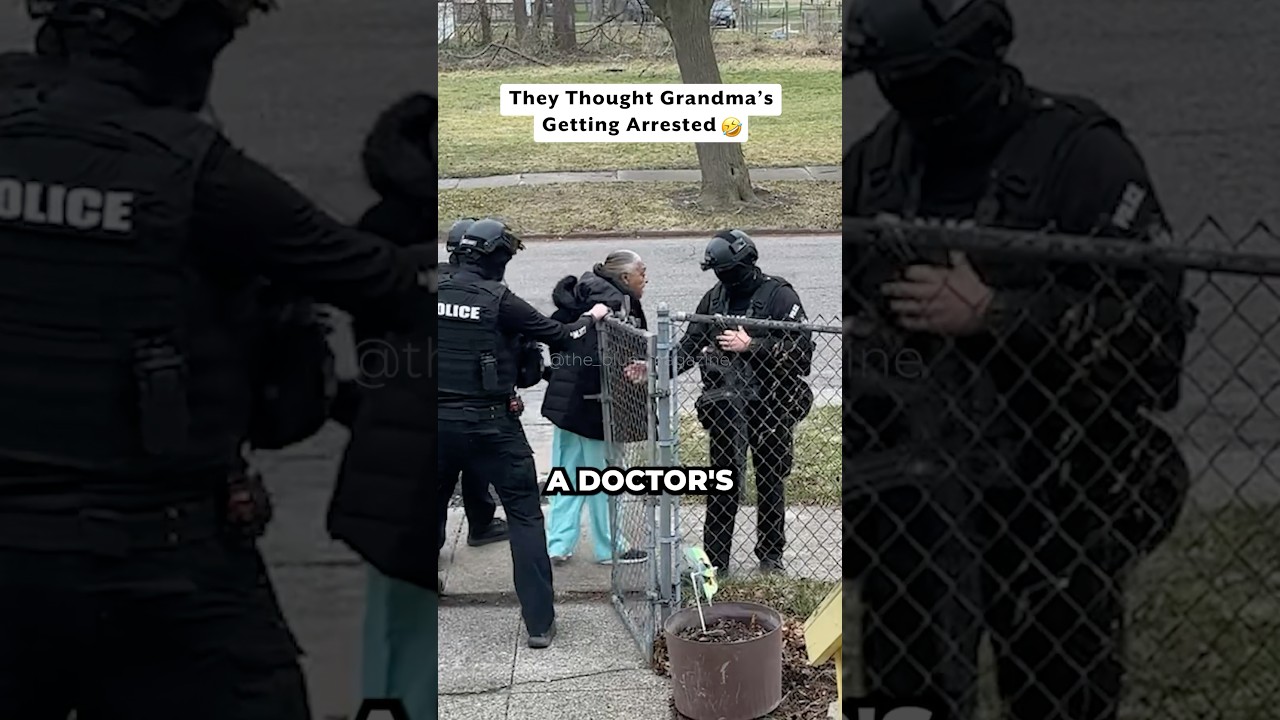 SWAT Team Escorts Boss Grandma 🥱 #shorts