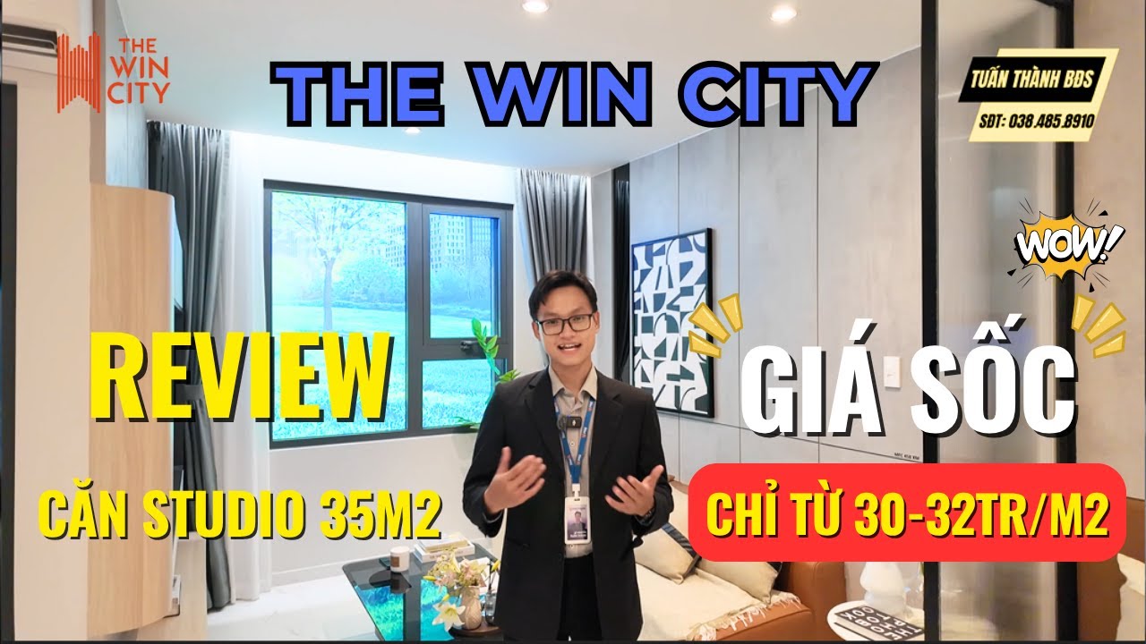 The Win City | Căn hộ Gi&aacute; rẻ khu T&acirc;y TP.HCM | Review căn Studio 35m2 Full nội thất - Gi&aacute; chỉ 30tr/m2