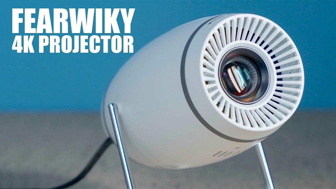 FEARWIKY Mini Portable Projector Review - Best 4K Mini Projector!
