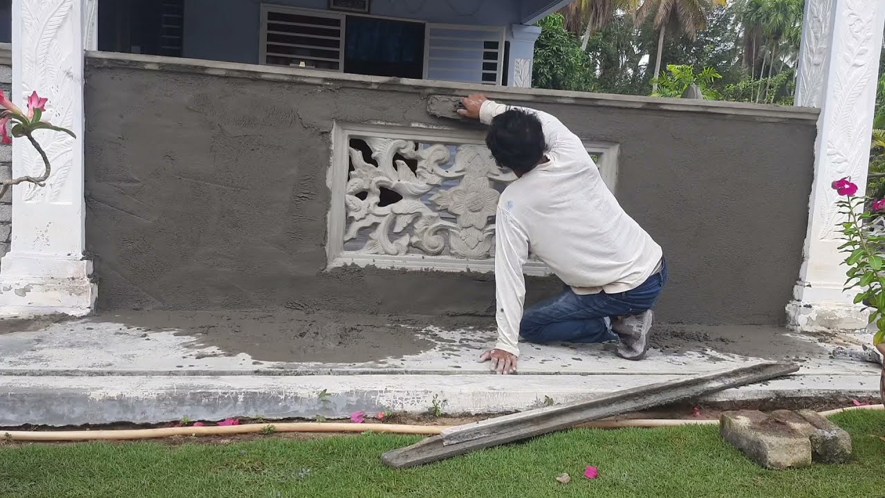 CARA PLASTER DINDING PAGAR RUMAH