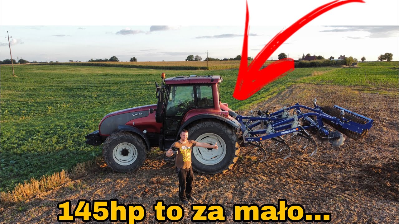 #508- Uprawa bezorkowa pod pszenice! Dalbo Trimax-  pierwsze hektary za nami! Valtra za słaba...