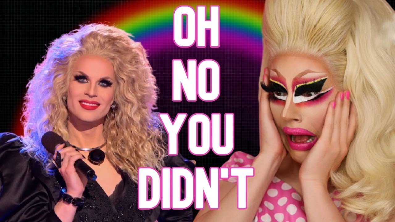 trixie being shocked by katya mega compilation