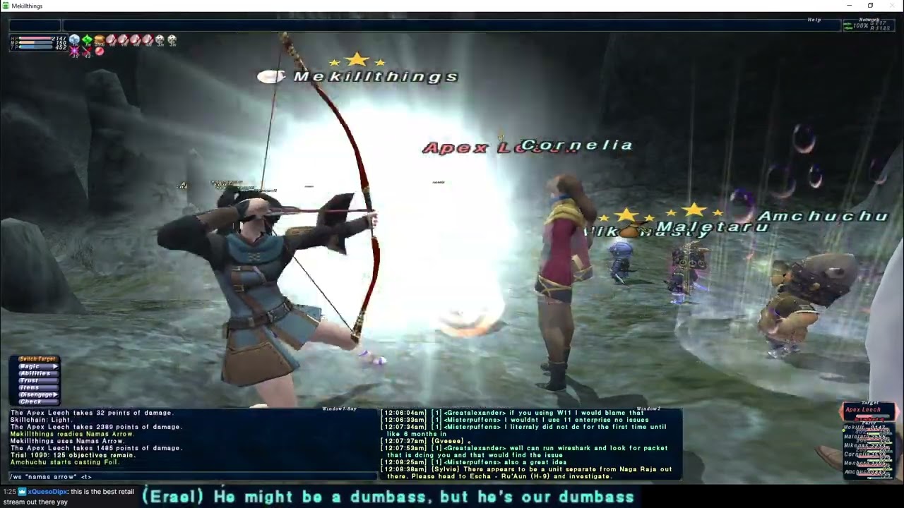FFXI Namas Arrow Trials