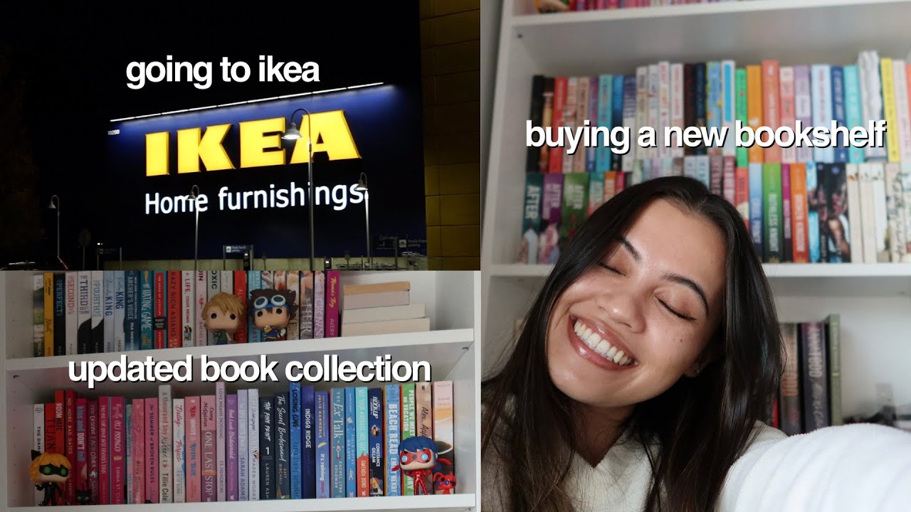 VLOG: get a new bookshelf with me | updated bookshelf tour