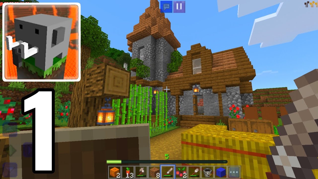Craftsman Building Craft - UPDATE - Survival House - Survival Gameplay Part 1 (NEW START)