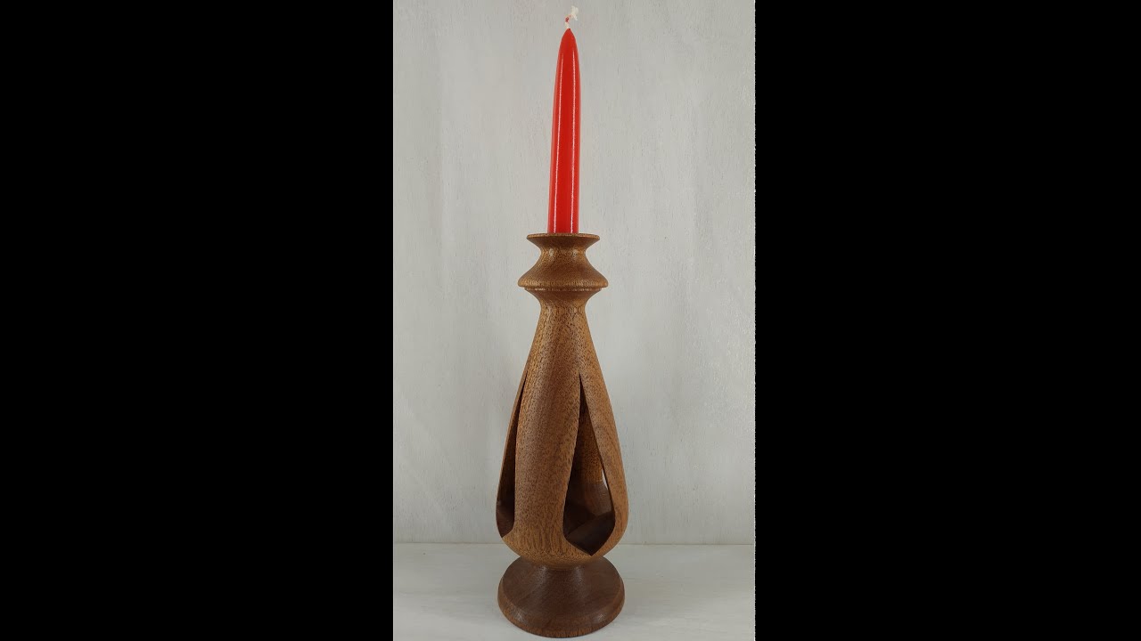 Woodturning Candle Holder Inside Out. Κατασκευή κηροπήγιου στον ξυλότορνο.