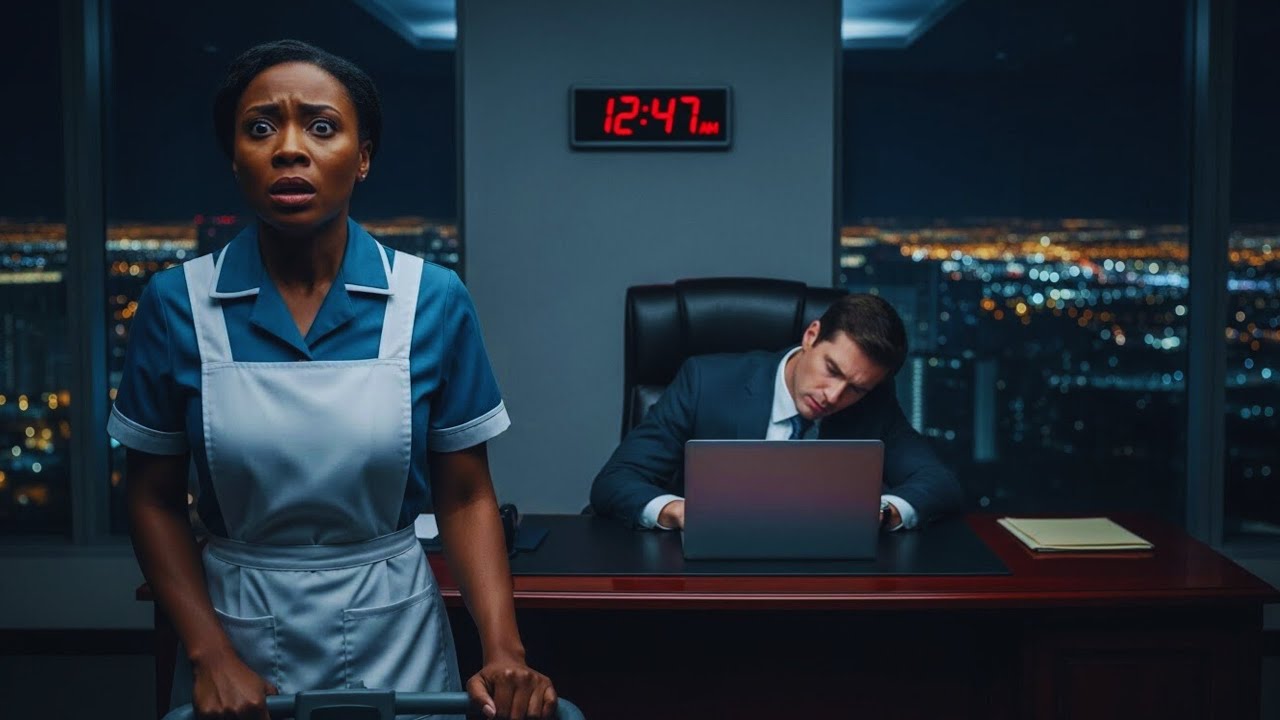 SHE ONLY WENT TO CLEAN THE OFFICE AFTER MIDNIGHT — BUT THE BILLIONAIRE CEO WAS STILL INSIDE AND WENT