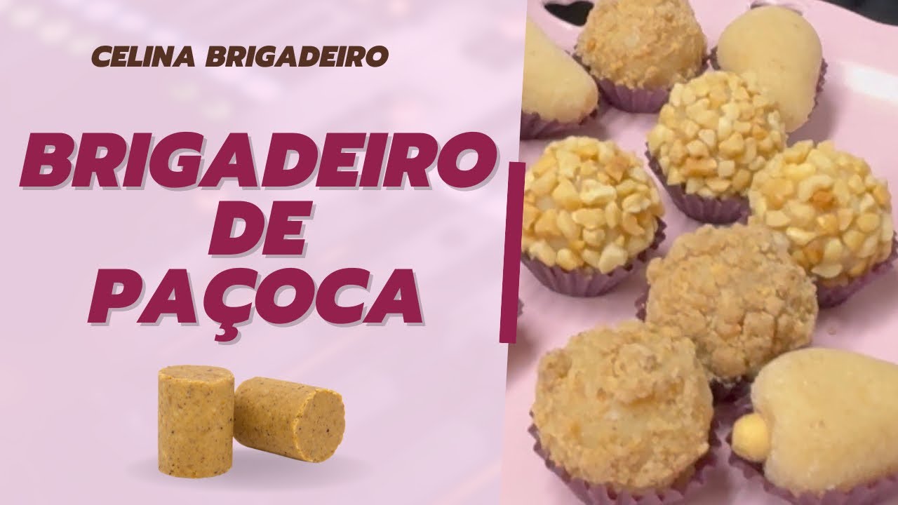 Brigadeiro gourmet de paçoca/ paçoquinha