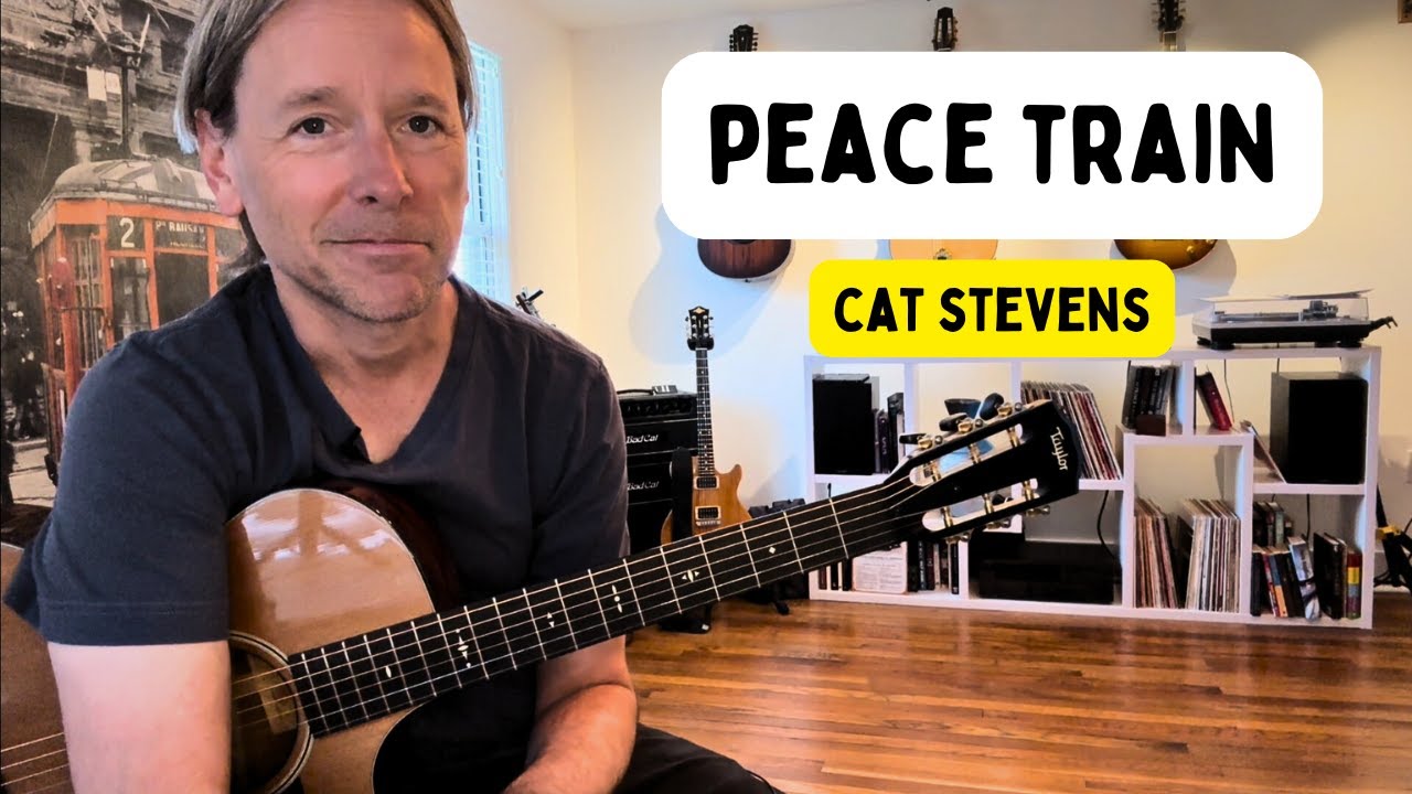 How to play - Peace Train guitar lesson by: Cat Stevens  TABS available!