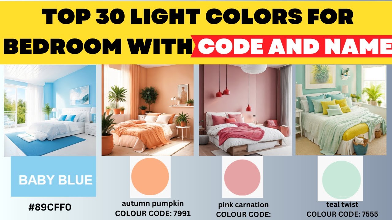Сочетание светлых цветов для спальни 2026 года | Asian Paints. Сочетание светлых цветов для спаль...