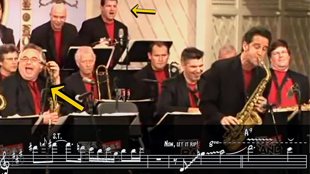 When you just can't stop impressing the band (except for the trombone section)