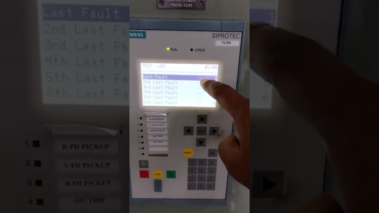 Over current relay fault #overcurrent #fault #siprotec #relay