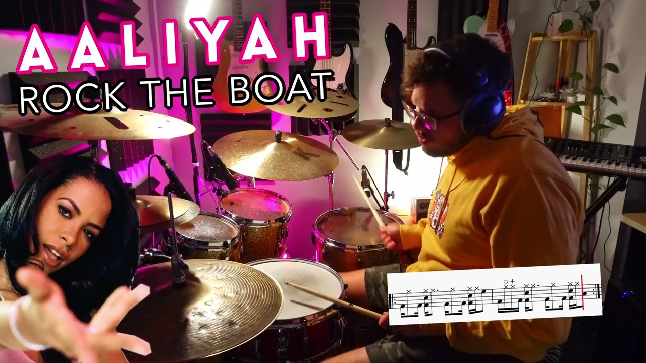 Mini Drum Lesson: Aaliyah Rock The Boat RNB Groove