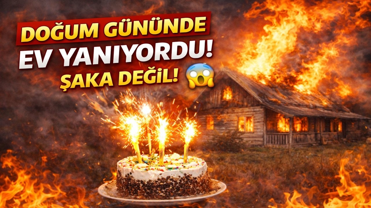 Doğum Gününde Alev Çıktı! 🔥 Ev Yanıyordu Az Kalsın