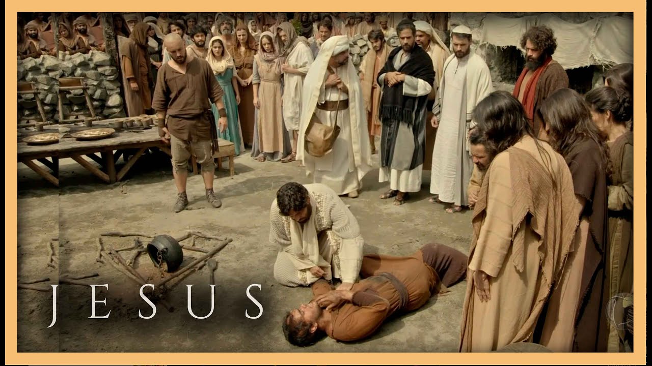 Jesus liberta o Jovem Lun&aacute;tico | NOVELA JESUS