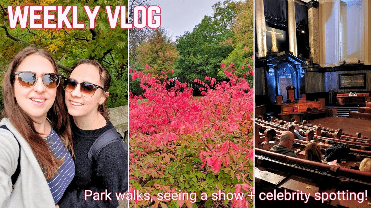 Weekly vlog ☕️ Park walks, a cute cafe, seeing a show + celebrity spotting!