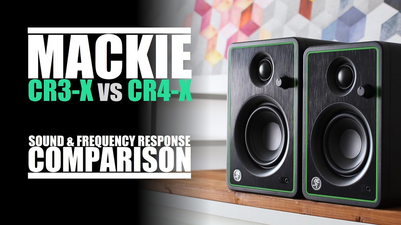 Mackie CR3-X  vs  Mackie CR4-X  ||  Sound, Distortion & Frequency Response Comparison