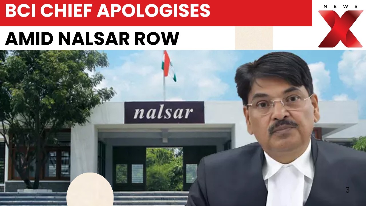 BCI Chief Manan Kumar Mishra Apologises To Law Students Amid NALSAR Convocation Controversy | NewsX