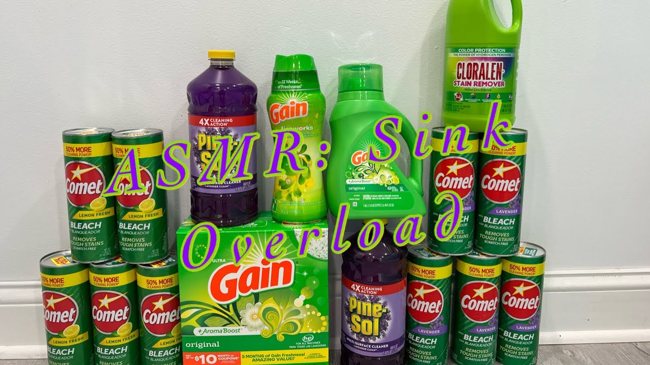 💜💛💚 ASMR: Sink Overload 💚💛💜 **Rinse & Clean Up Included**