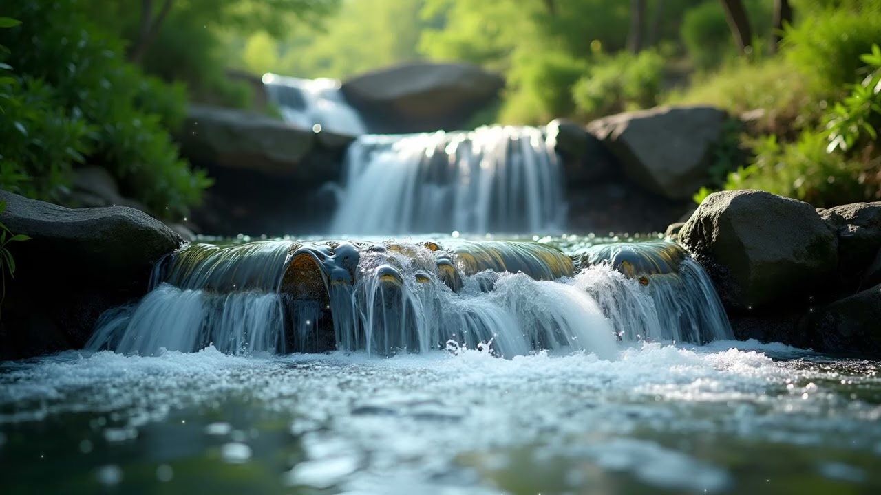 Time for a Sleep (Waterfall Sounds) Soft Flowing Waterfall