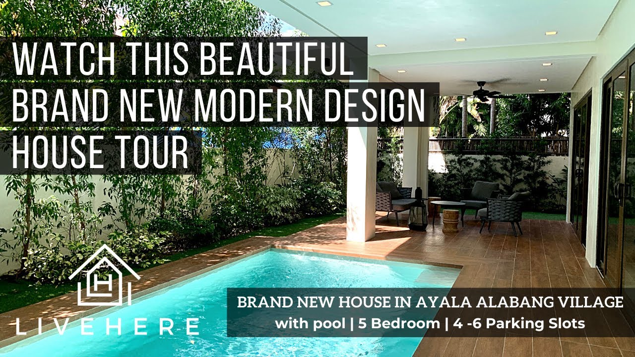 BRAND NEW, MODERN DESIGN HOME with POOL and ELEVATOR FOR SALE in Ayala Alabang Village