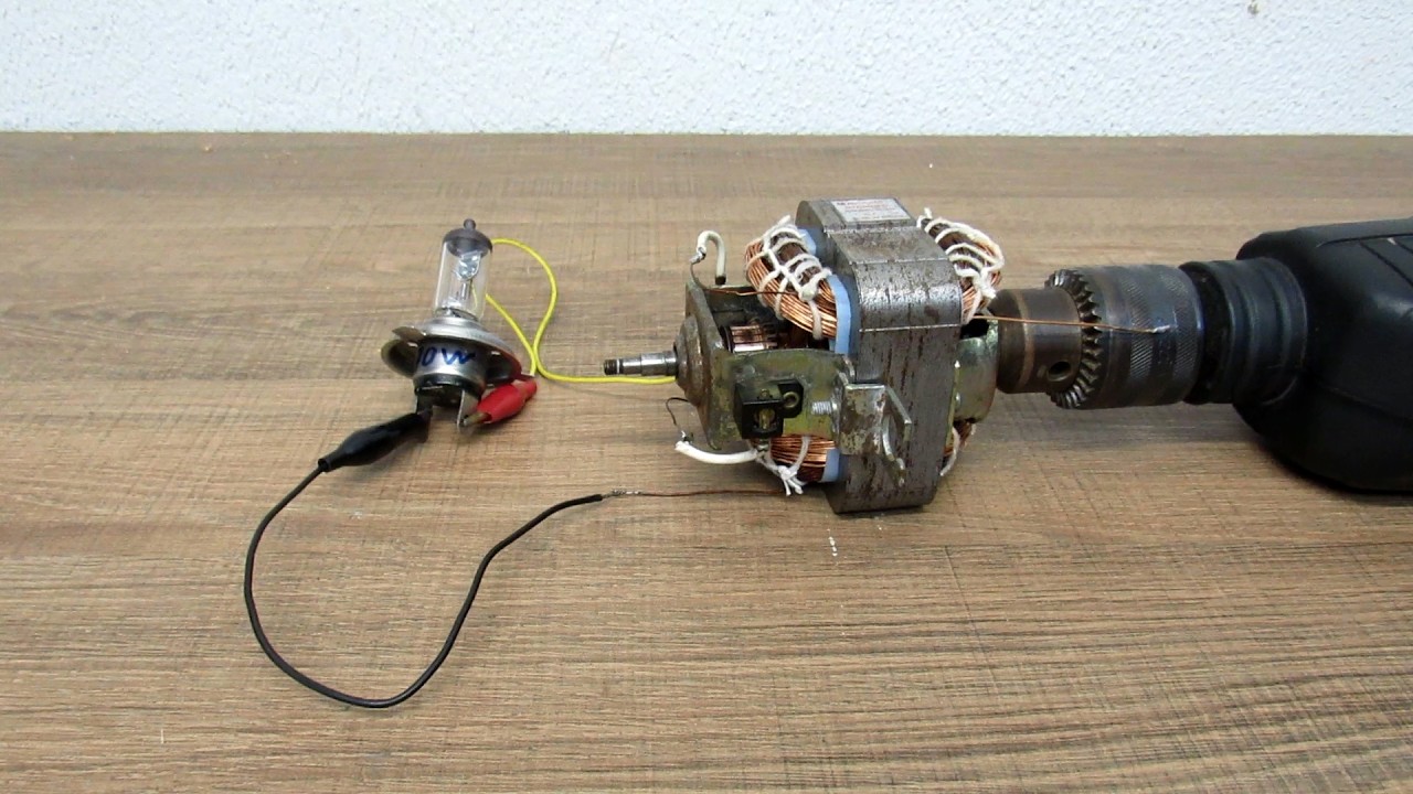 Gerador de Energia com Motor de Liquidificador - Sem Imãs