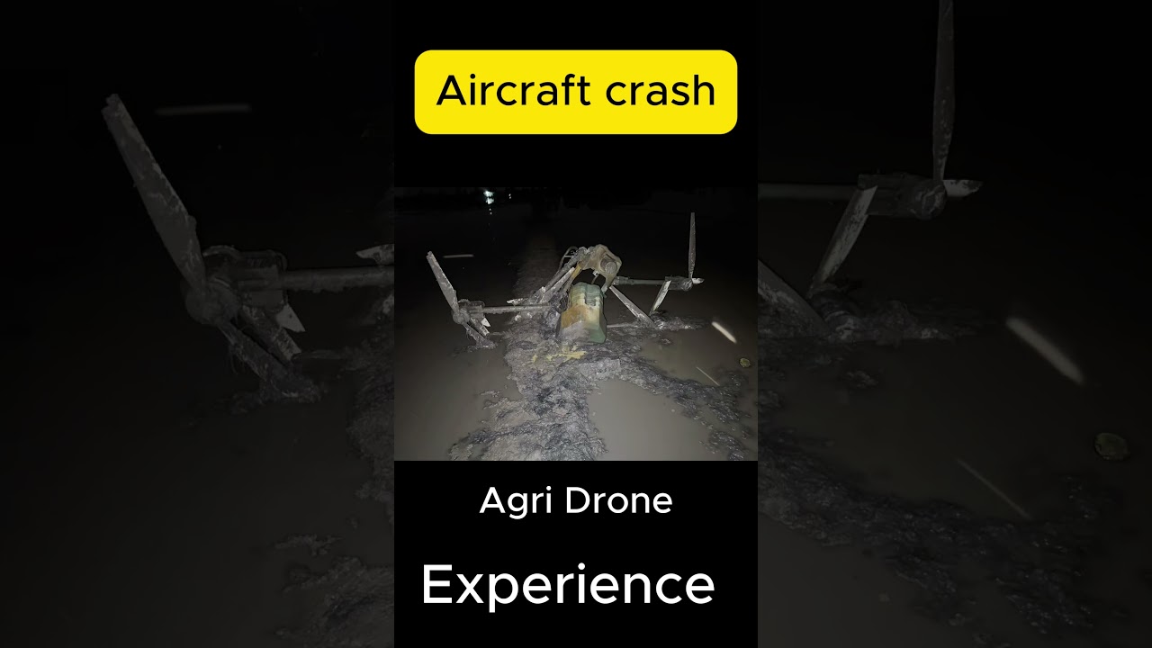 Agricultural drone crash | Agri Drone Experience