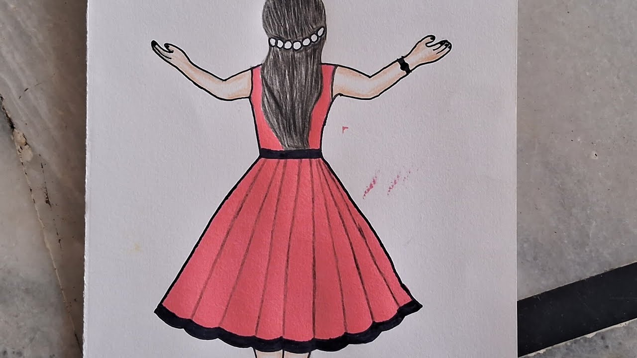 Easy girl drawing step by step #rasygirl #easydrawing #step by step  