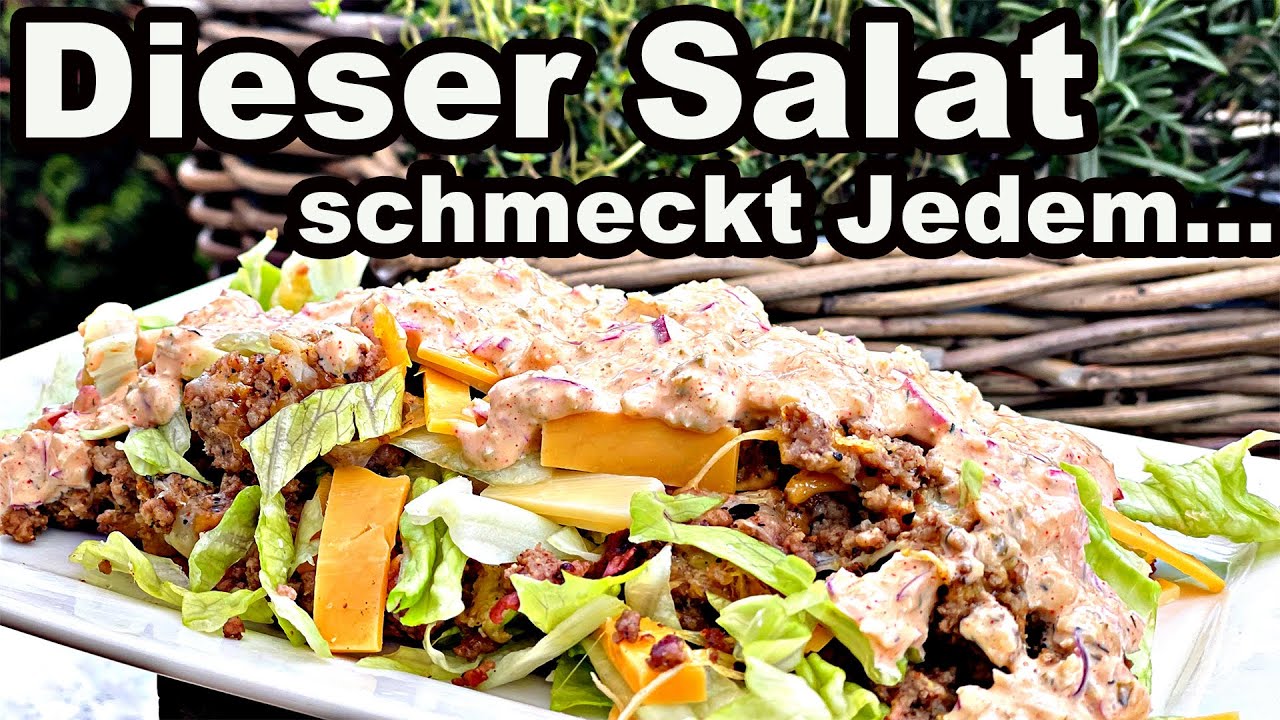 Cheeseburger Salat / Big Mac Salat | Salat in geil... | The BBQ BEAR