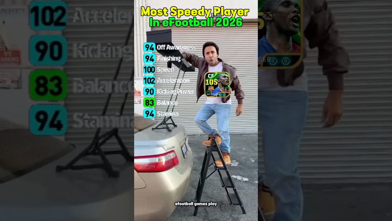 Most Speedy CF Player In eFootball 2026 || eFootball Best Speed Card #efootball #pes #efootball2025