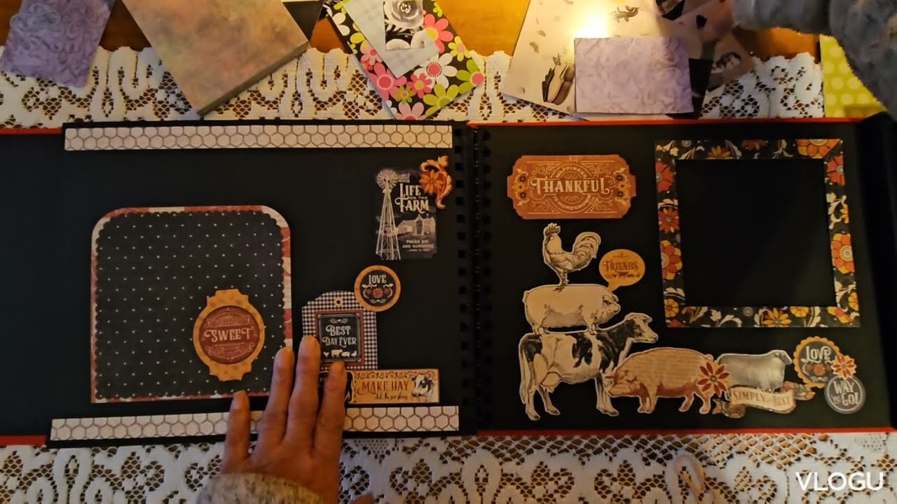 Graphic 45 FarmHouse Keepsake Edition Picture Album