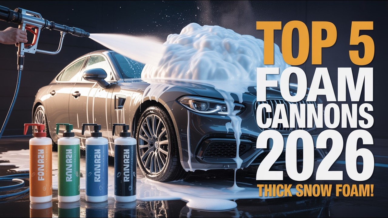 Top 5 Best Foam Cannons For Pressure Washers In 2026🚗💦 | Thick Snow Foam Like a Pro!