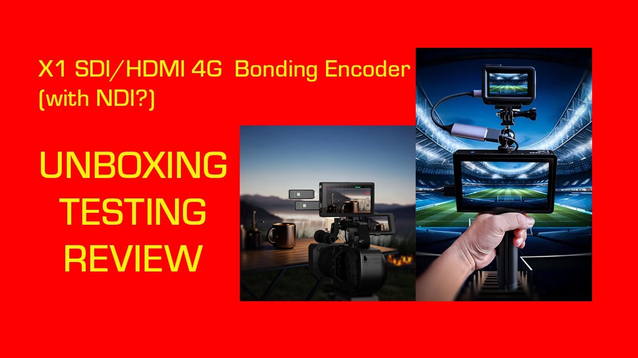 CNDLIVE X1 SDI/HDMI 4G Bonding Encoder with NDI? Unboxing / Review - #IJDM053