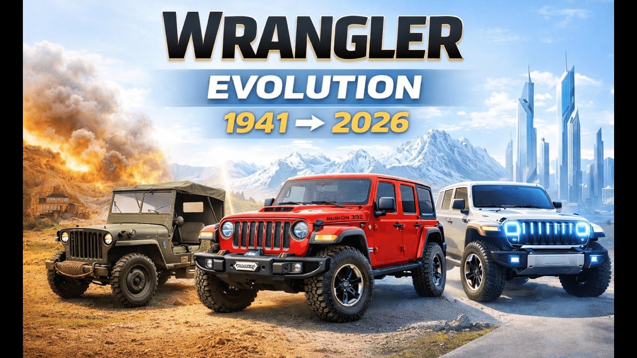 Jeep Wrangler Evolution 1941–2026 | From Willys MB to Modern 4x4