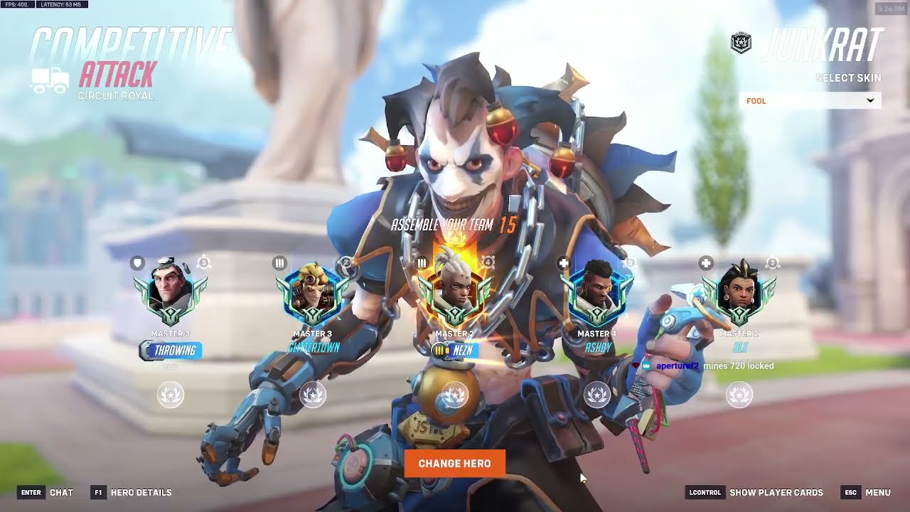 Aquamarineow Proves He’s a TOP JUNKRAT! Season 20 Top 500 Gameplay