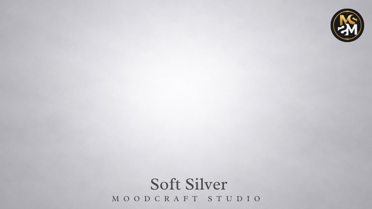 Soft Silver Aura 4K Background Loop - Cool Metallic Gradient for Professional Videos And Photos
