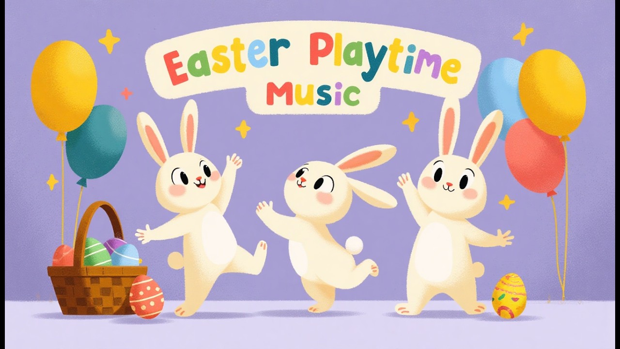 Let&rsquo;s Move! Easter Music for Toddlers & Preschoolers | 1 Hour Kids Playtime Music