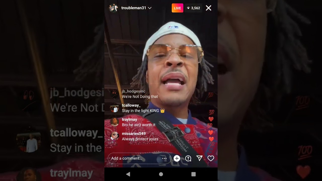 TI threatens Charleston white over talking about his son 😨🥺