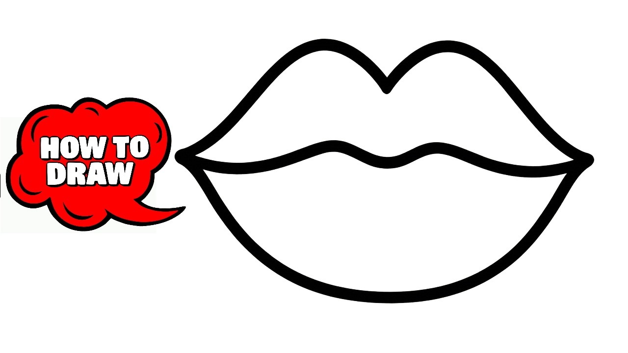 How to Draw Cartoon Lips Like a Pro | Simple Cartoon Drawing Guide
