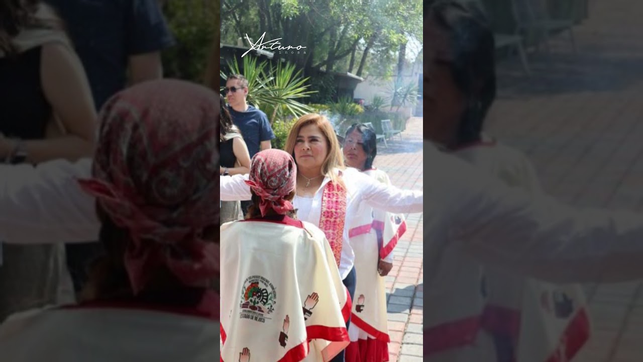 Otra magistrada que le gustan las ceremonias prehisp&aacute;nicas