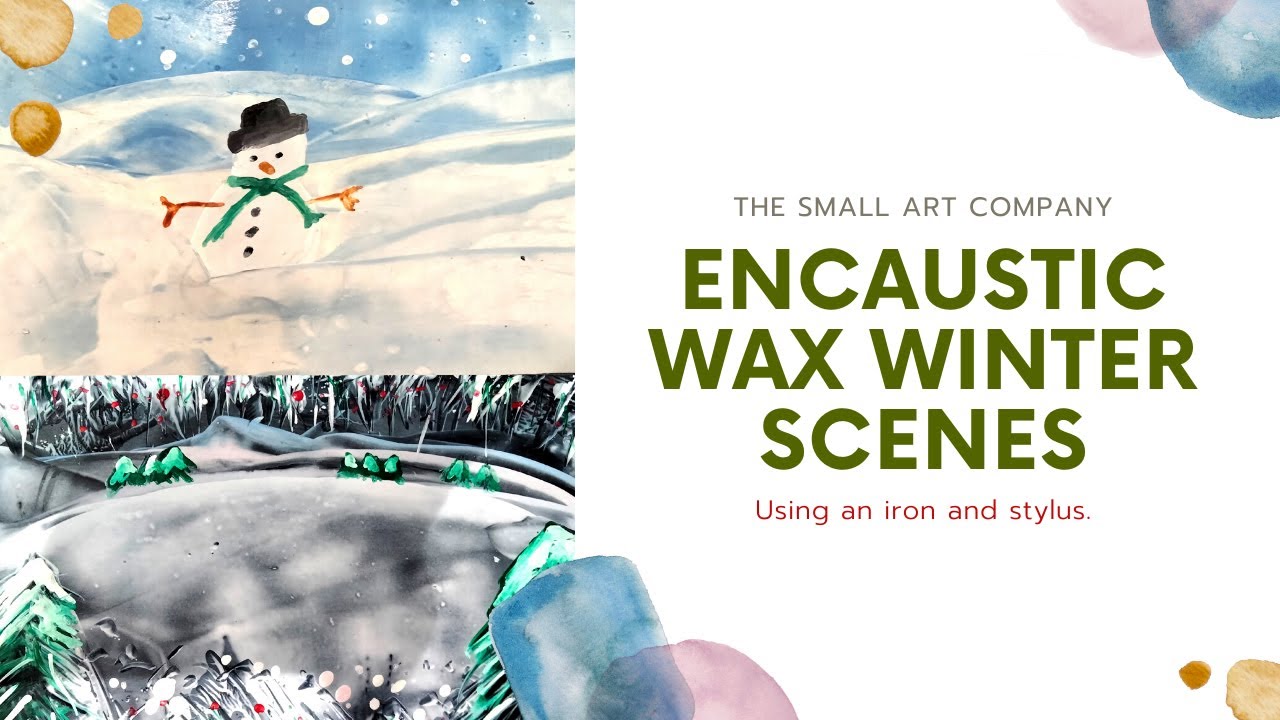 Encaustic Wax Winter Scenes