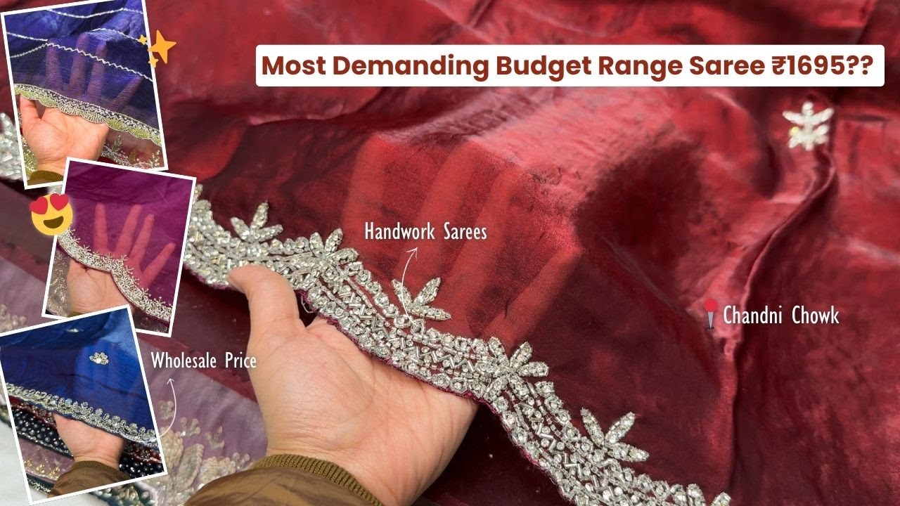 Most demanding budget range saree ₹1695?? in Chandni Chowk | Affordable designer sarees
