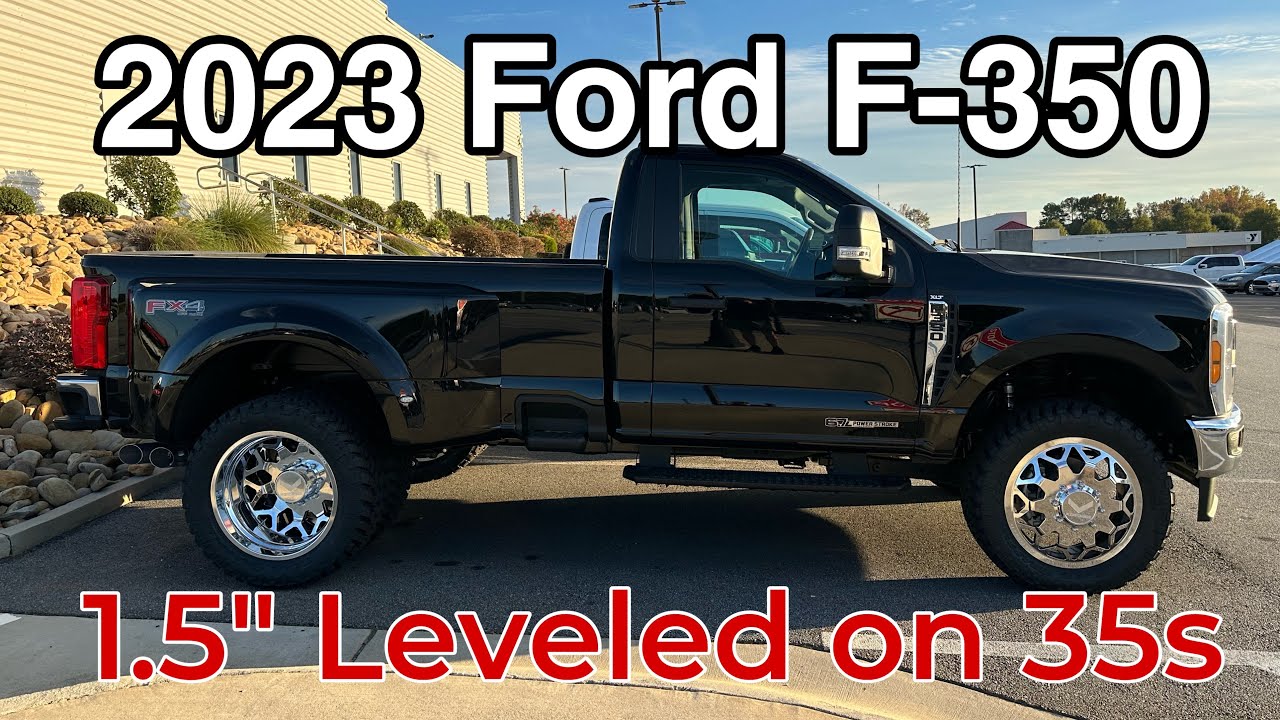 2023 Ford F-350 Single Cab Dually 1.5” Leveled on 35s