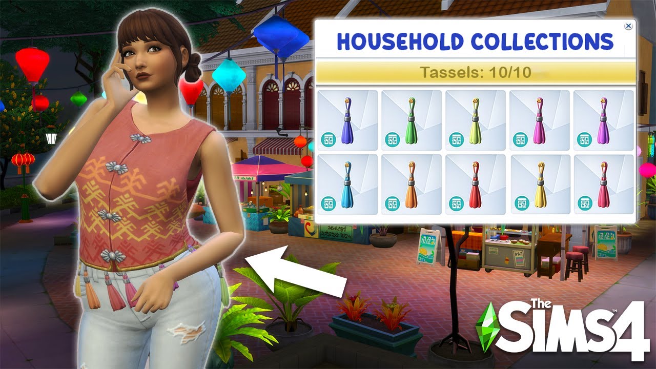 Attempting the Tassel Collection in The Sims 4 and unlocking a secret CAS item!