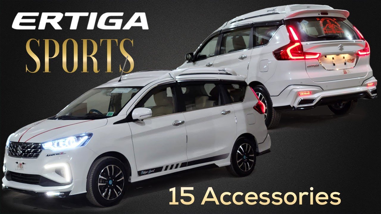 INDIA'S FIRST ERTIGA SPORTS  2023 IN 15 ACCESSORIES WITH AMOTRIZ BODYKIT .....!!!