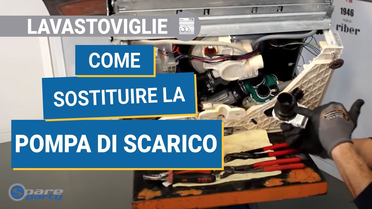 Come sostituire la pompa di scarico di una lavastoviglie - tutorial per riparare la lavastoviglie