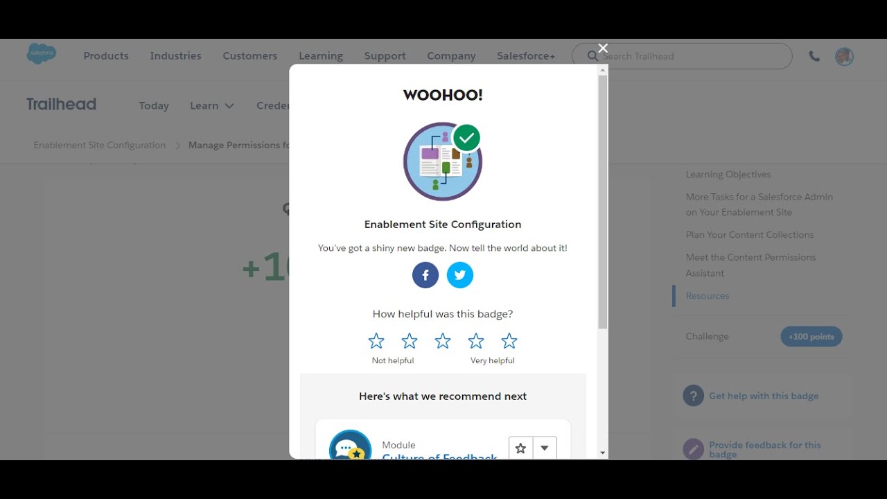 Enablement Site Configuration | Trailhead Salesforce