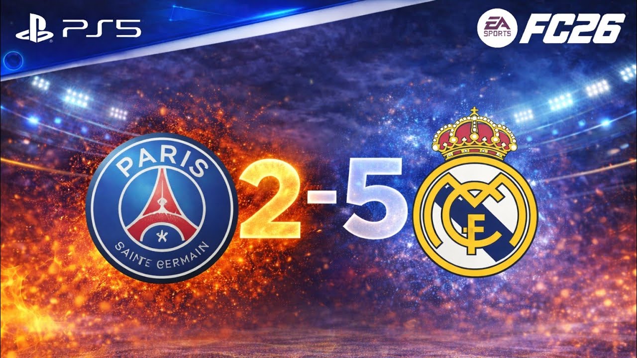 PSG 2-5 Real Madrid – What a Champions League Statement! | FIFA 26