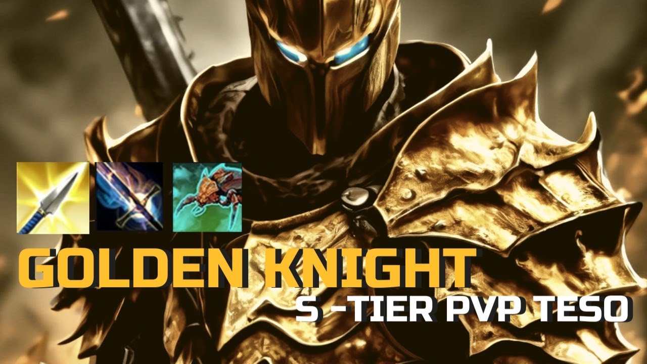 TESO Ренж пвп билд Золотой Рыцарь - subclass range pvp build Golden Knight